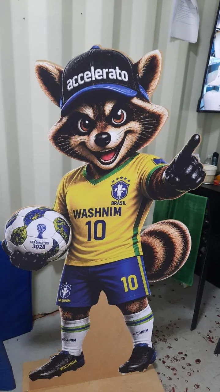 Display do mascote Washnim